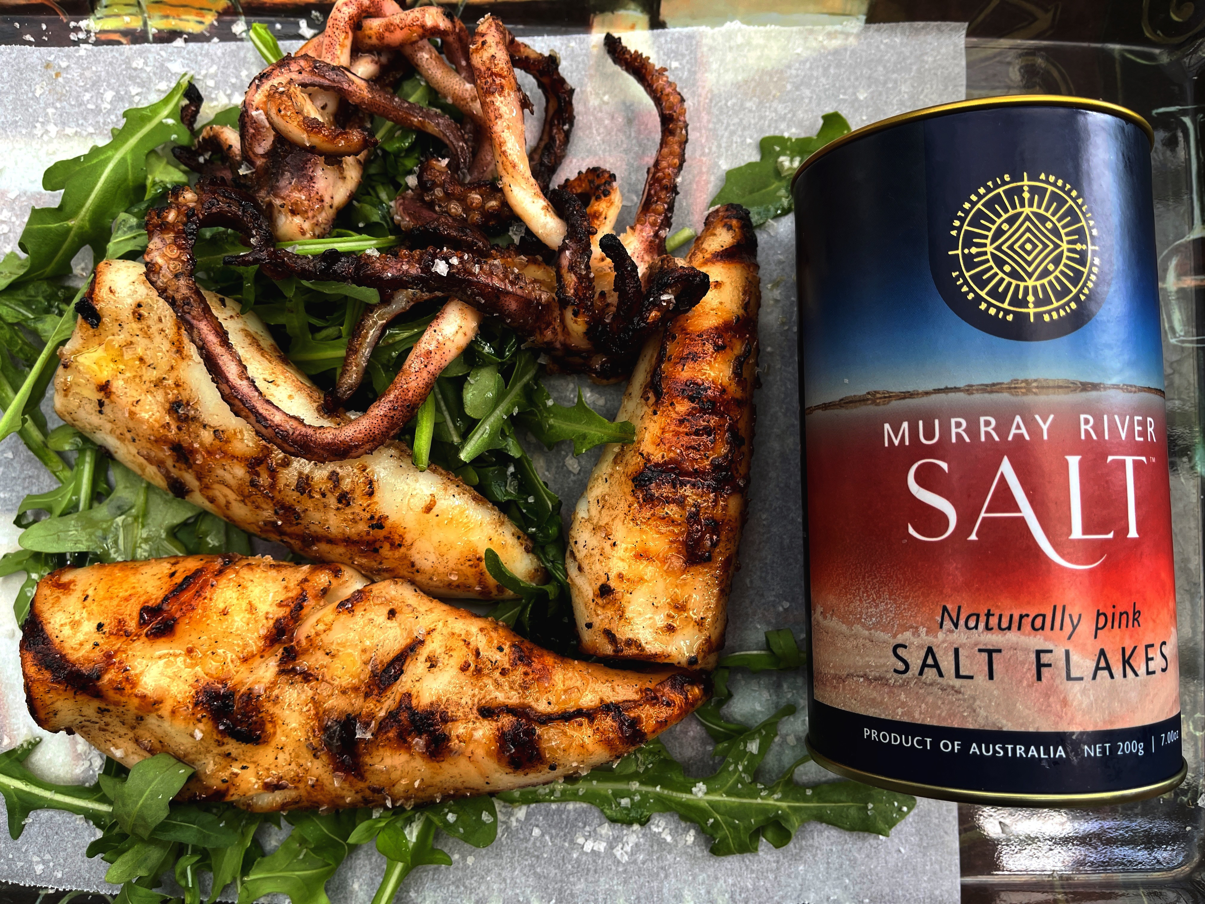 Salt and Pepper Calamari with Murray River Salt